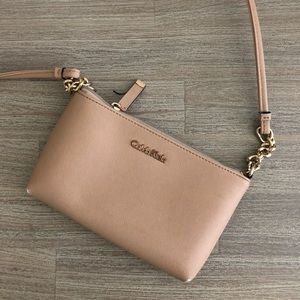 Calvin Klein Saffiano Leather Crossbody Bag